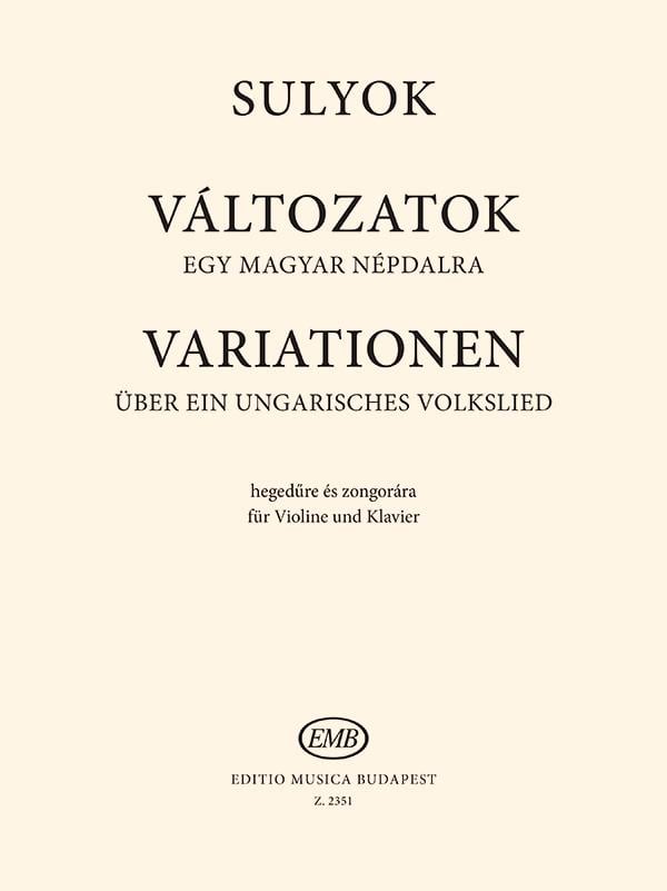 Variationen Über Ein Ungarisches Volkslied